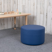 Flash Furniture ZB-FT-045R-12-BLUE-GG Soft Seating Collaborative Circle for Classrooms and Daycares - 12